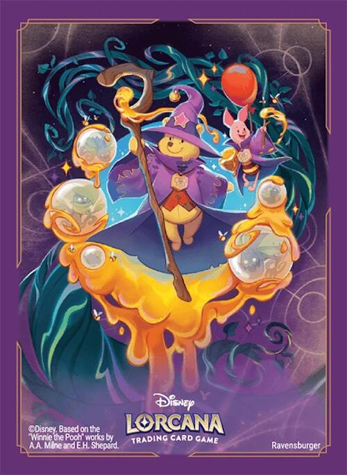Card Sleeves (Winnie the Pooh & Piglet - Hunny Mages / 65-Pack) (Disney Lorcana Challenge)