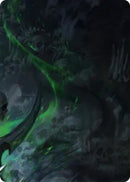 Malice, Domina of the Dead // Levia, Shadowborn Abomination Double Sided Art Card (Top Right) [] (GEM Pack 6)