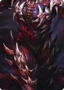 Malice, Domina of the Dead // Levia, Shadowborn Abomination Double Sided Art Card (Middle Center) [] (GEM Pack 6)