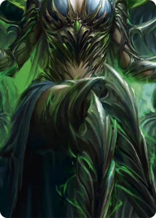Malice, Domina of the Dead // Levia, Shadowborn Abomination Double Sided Art Card (Middle Center) [] (GEM Pack 6)