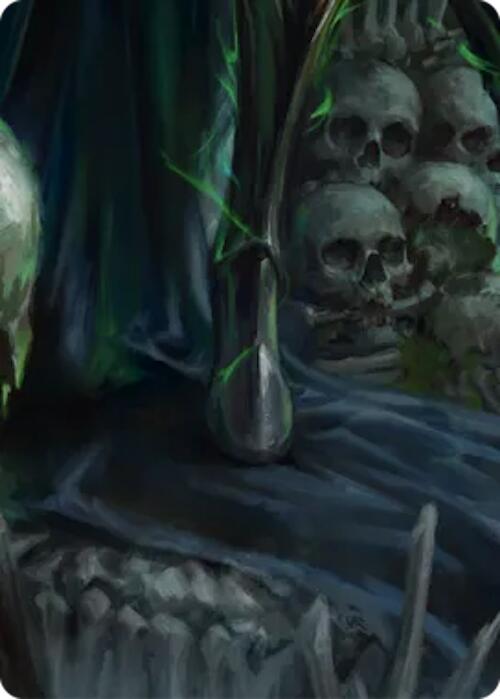 Malice, Domina of the Dead // Levia, Shadowborn Abomination Double Sided Art Card (Bottom Center) [] (GEM Pack 6)