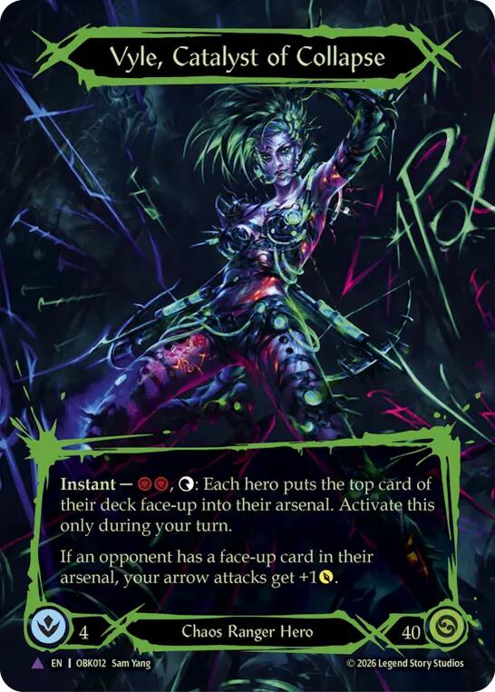 Vyle, Catalyst of Collapse (Marvel) [OBK012] (Outbreak)  Cold Foil