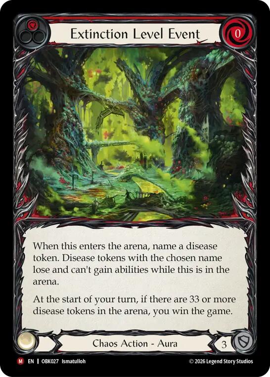 Extinction Level Event [OBK027] (Outbreak)  Rainbow Foil