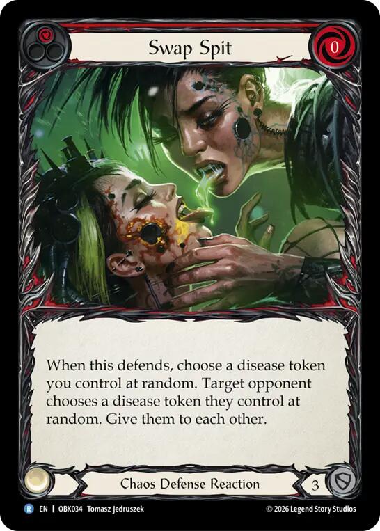 Swap Spit (Red) [OBK034] (Outbreak)  Rainbow Foil