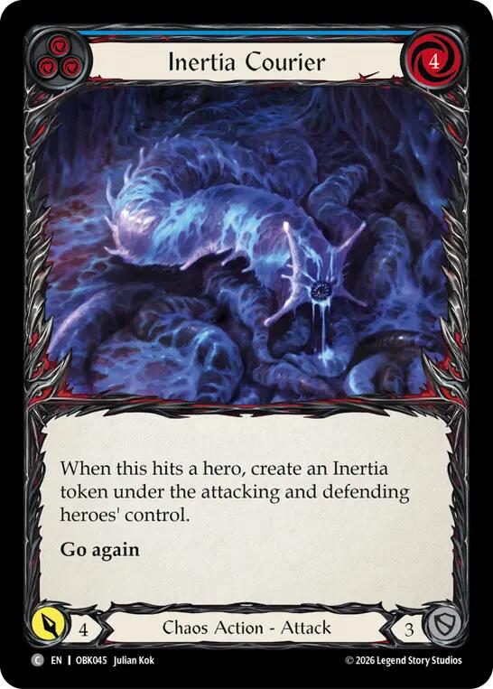 Inertia Courier [OBK045] (Outbreak)  Rainbow Foil