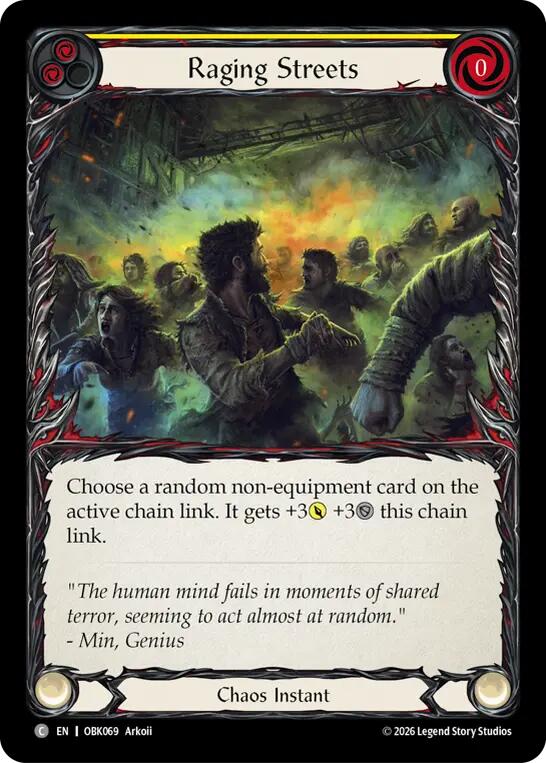 Raging Streets [OBK069] (Outbreak)  Rainbow Foil