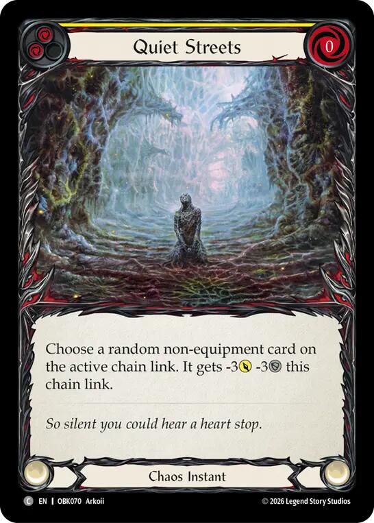 Quiet Streets [OBK070] (Outbreak)  Rainbow Foil