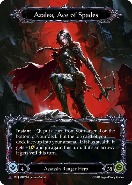 Azalea, Ace of Spades (Marvel) [OBK080] (Outbreak)  Cold Foil