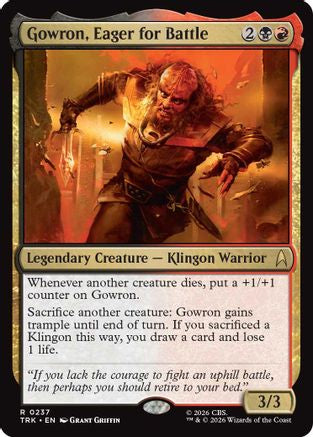 Gowron, Eager for Battle [Star Trek]