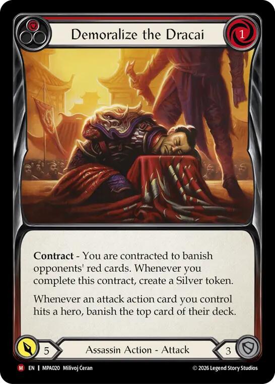 Demoralize the Dracai [MPA020] (Mastery Pack Assassin)  Cold Foil