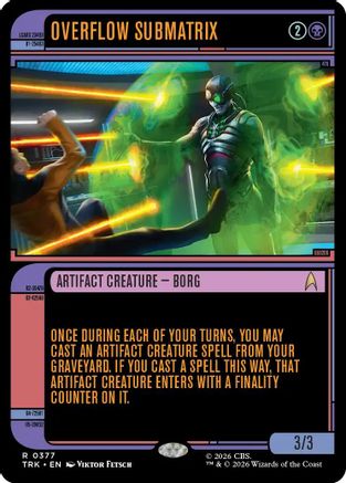 Overflow Submatrix (Showcase) (Foil) - [Star Trek]