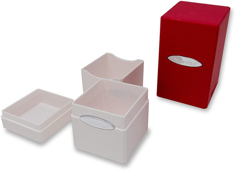 Ultra PRO: Satin Tower - 2-Count (Red & White)