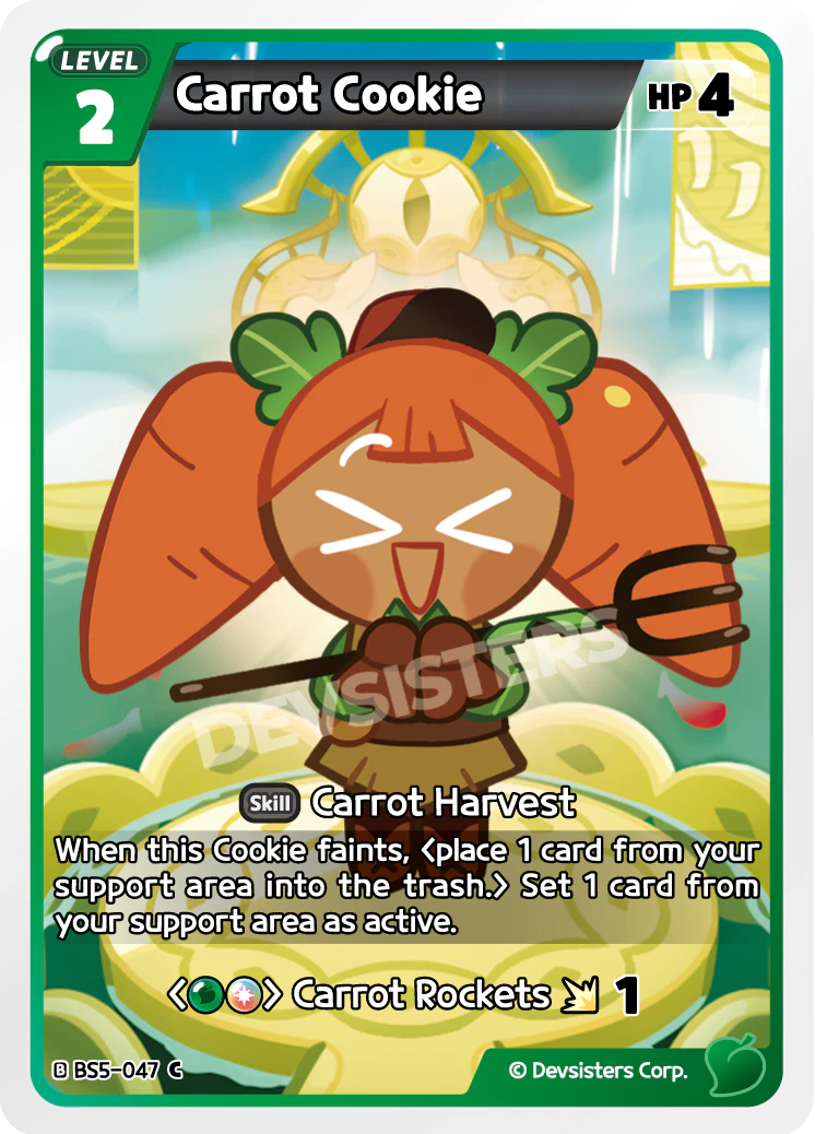 Image for Carrot Cookie (BS5-047) [Operation Timeguard] - CookieRun: Braverse TCG