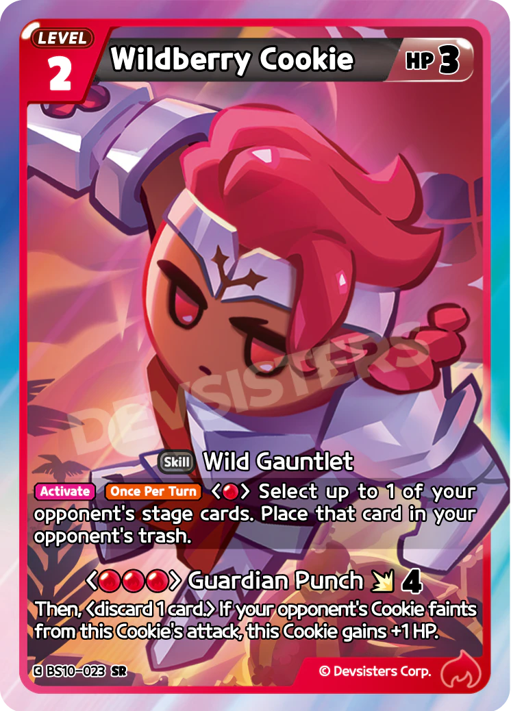 Image for Wildberry Cookie (BS10-023) [Paradise of Passion & Sloth / Catacombs of Silence] - CookieRun: Braverse TCG