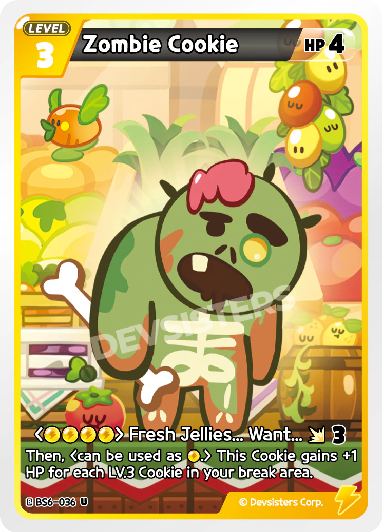 Image for Zombie Cookie (BS6-036) [Operation Timeguard] - CookieRun: Braverse TCG