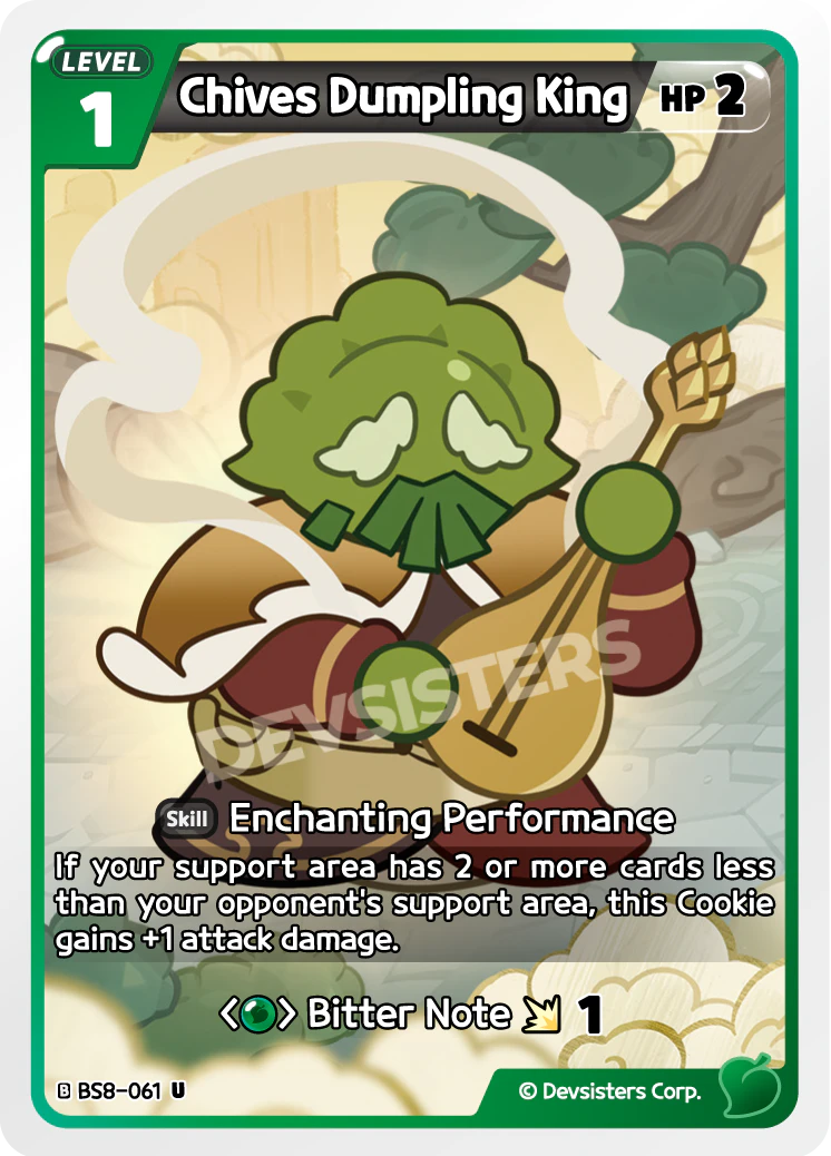 Image for Chives Dumpling King (BS8-061) [Land of Fire & Ruin, Realm of Apathy] - CookieRun: Braverse TCG