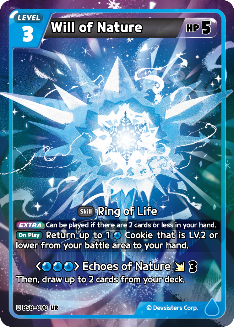 Image for Will of Nature (BS8-090) [Land of Fire & Ruin, Realm of Apathy] - CookieRun: Braverse TCG