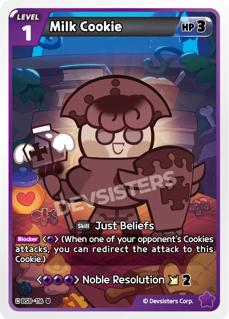 Image for Milk Cookie (BS8-116) [Land of Fire & Ruin, Realm of Apathy] - CookieRun: Braverse TCG