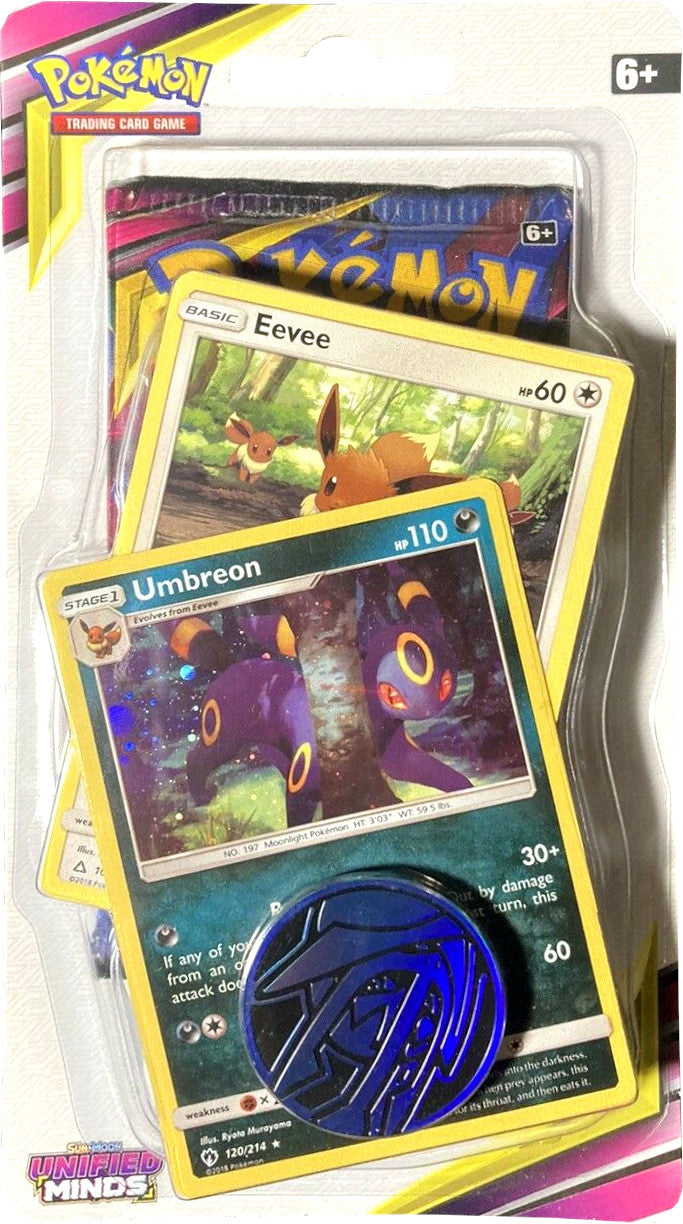 Sun & Moon: Unified Minds - Single Pack Blister (Umbreon, Eevee) Sun & Moon: Unified Minds - Single Pack Blister (Umbreon, Eevee)