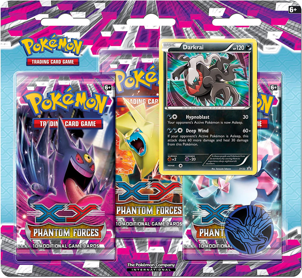 XY: Phantom Forces - 3-Pack Blister (Darkrai) XY: Phantom Forces - 3-Pack Blister (Darkrai)