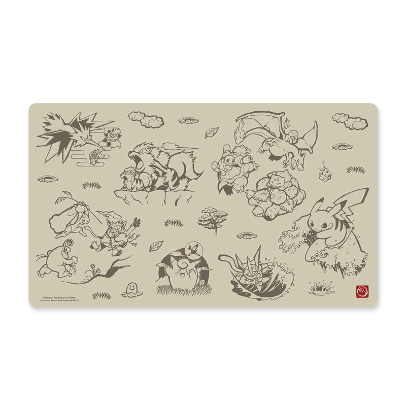 Playmat - Pikachu (Scroll Painting Style)