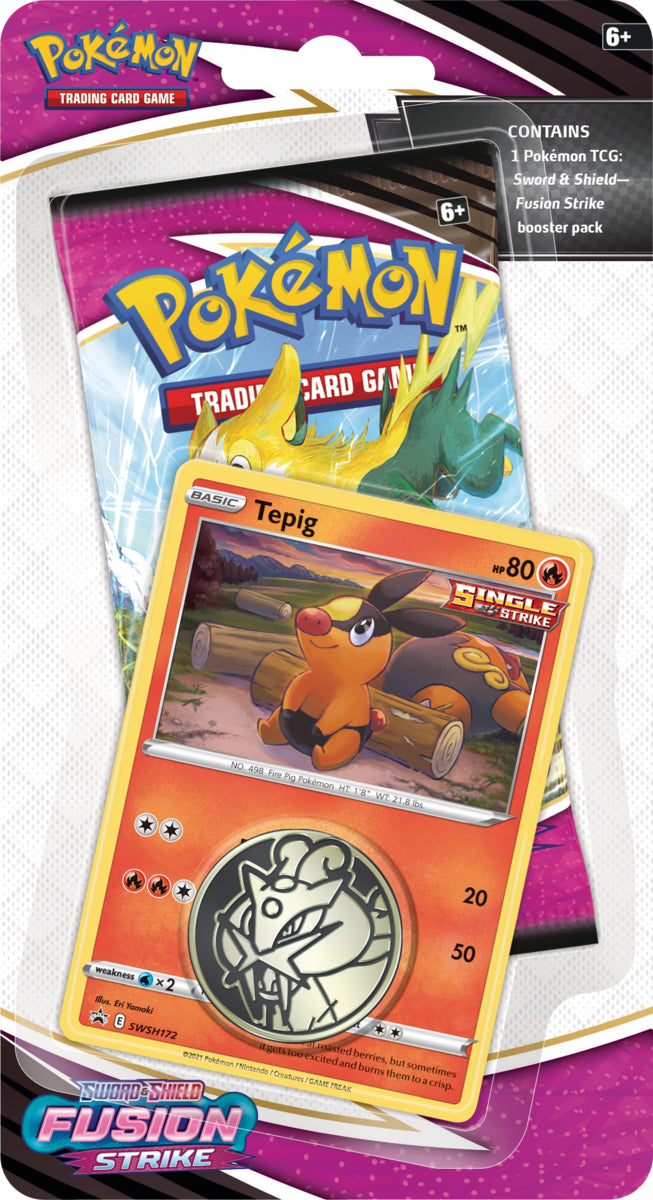Sword & Shield: Fusion Strike - Single Pack Blister (Tepig) Sword & Shield: Fusion Strike - Single Pack Blister (Tepig)