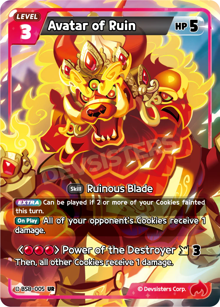 Image for Avatar of Ruin (BS8-005) [Land of Fire & Ruin, Realm of Apathy] - CookieRun: Braverse TCG