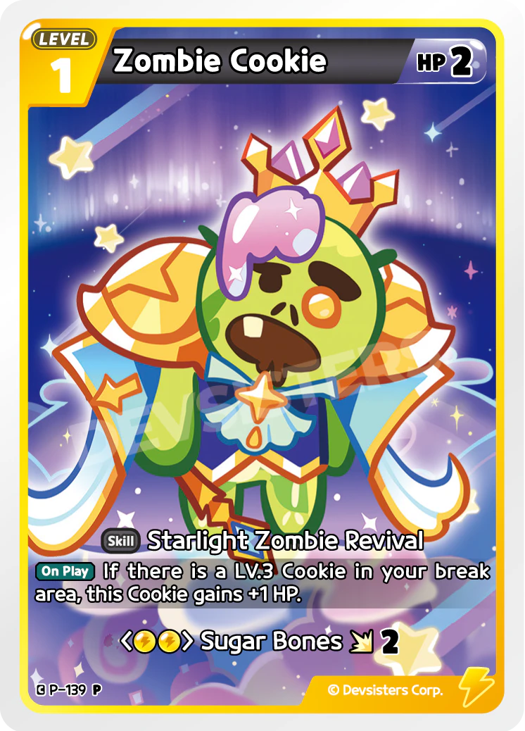 Image for Zombie Cookie (P-139) [Promotion Card] - CookieRun: Braverse TCG