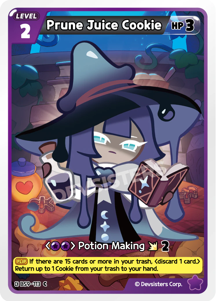 Image for Prune Juice Cookie (BS9-113) [A Game of Truth and Deceit] - CookieRun: Braverse TCG