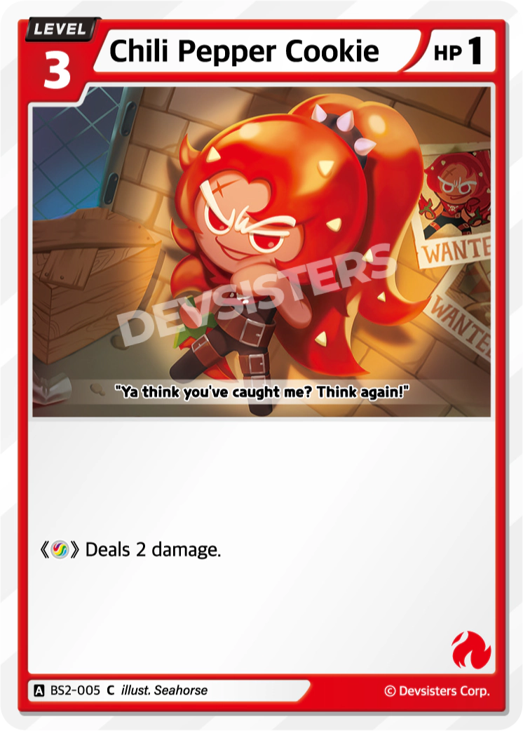 Image for Chili Pepper Cookie (BS2-005) [BRAVE BEGINNING] - CookieRun: Braverse TCG