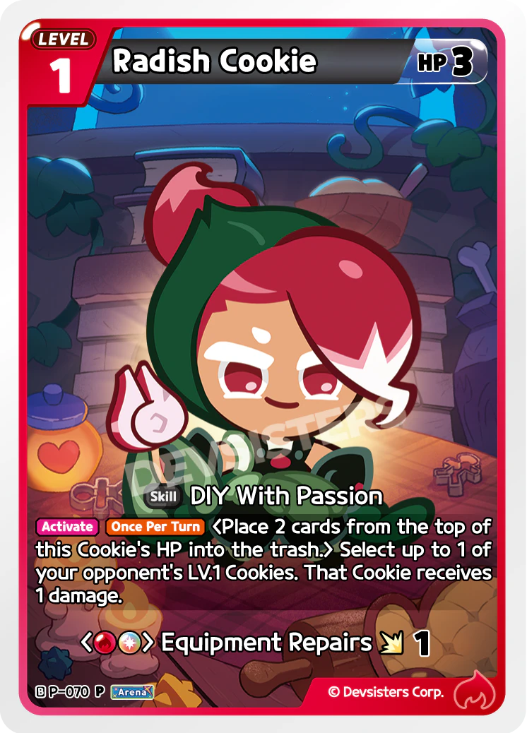 Image for Radish Cookie (P-070) [Promotion Card] - CookieRun: Braverse TCG
