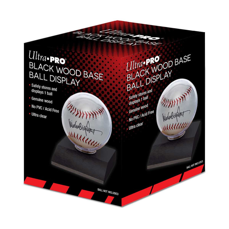 Ultra PRO: Display - Baseball Wood Base (Black)