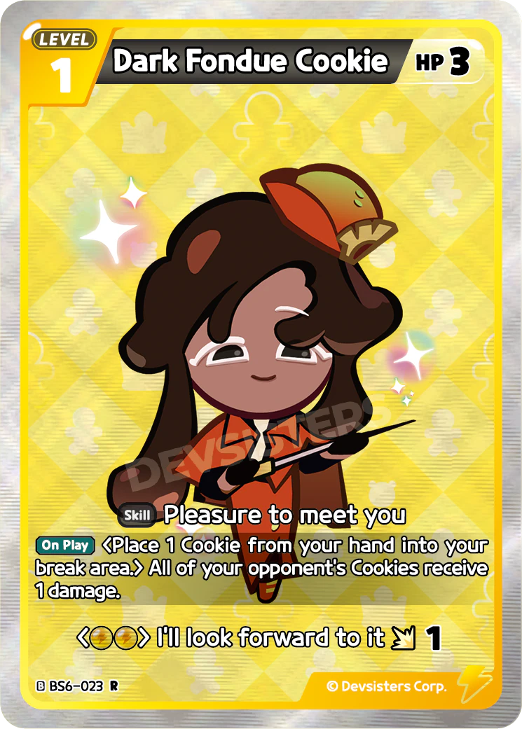 Image for Dark Fondue Cookie (BS6-023) [Operation Timeguard] - CookieRun: Braverse TCG