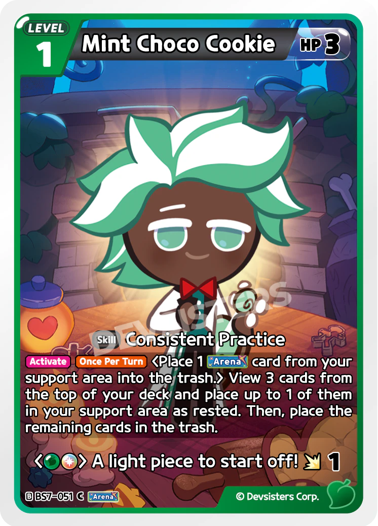 Image for Mint Choco Cookie (BS7-051) [Arena of Glory] - CookieRun: Braverse TCG