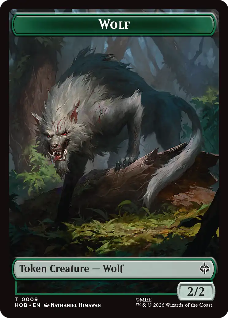 Goblin Army (0003) // Wolf Double-Sided Token [The Hobbit Tokens]