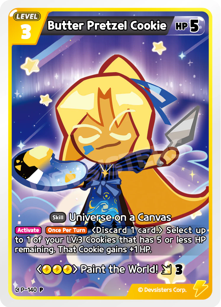 Image for Butter Pretzel Cookie (P-140) [Promotion Card] - CookieRun: Braverse TCG