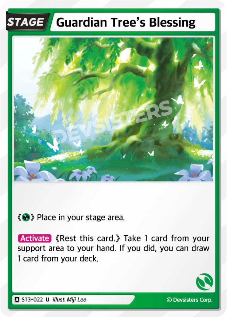 Image for Guardian Tree's Blessing (ST3-022) [Starter Deck GREEN] - CookieRun: Braverse TCG
