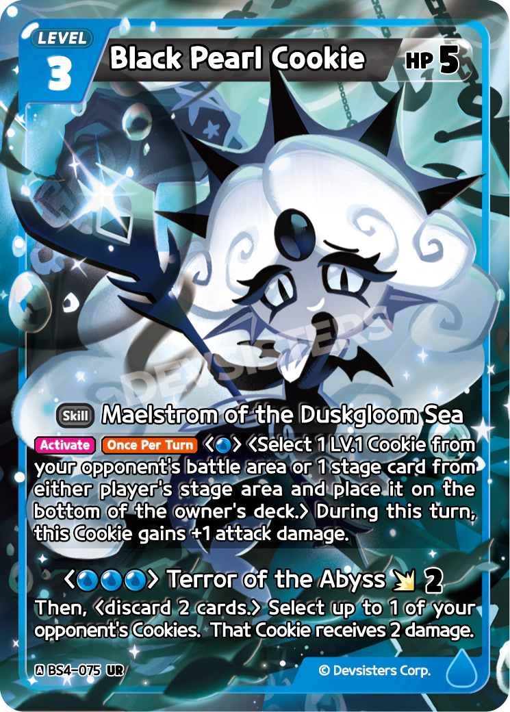 Image for Black Pearl Cookie (BS4-075) [Age of Heroes and Kingdoms] - CookieRun: Braverse TCG