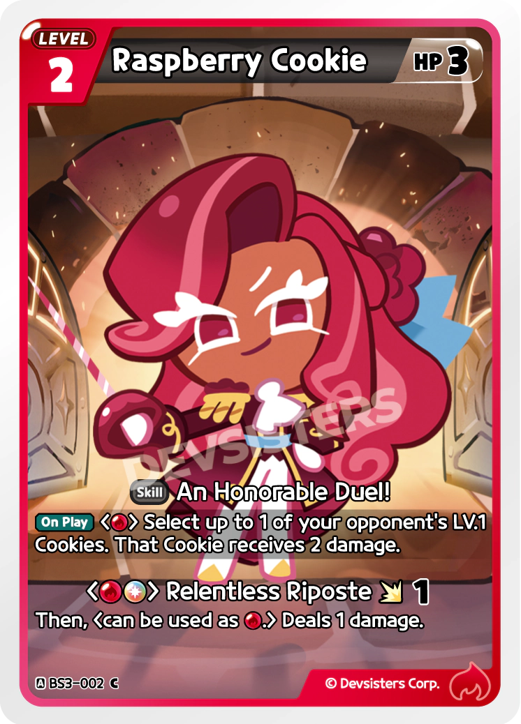 Image for Raspberry Cookie (BS3-002) [Age of Heroes and Kingdoms] - CookieRun: Braverse TCG