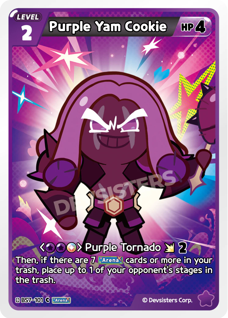 Image for Purple Yam Cookie (BS7-101) [Arena of Glory] - CookieRun: Braverse TCG