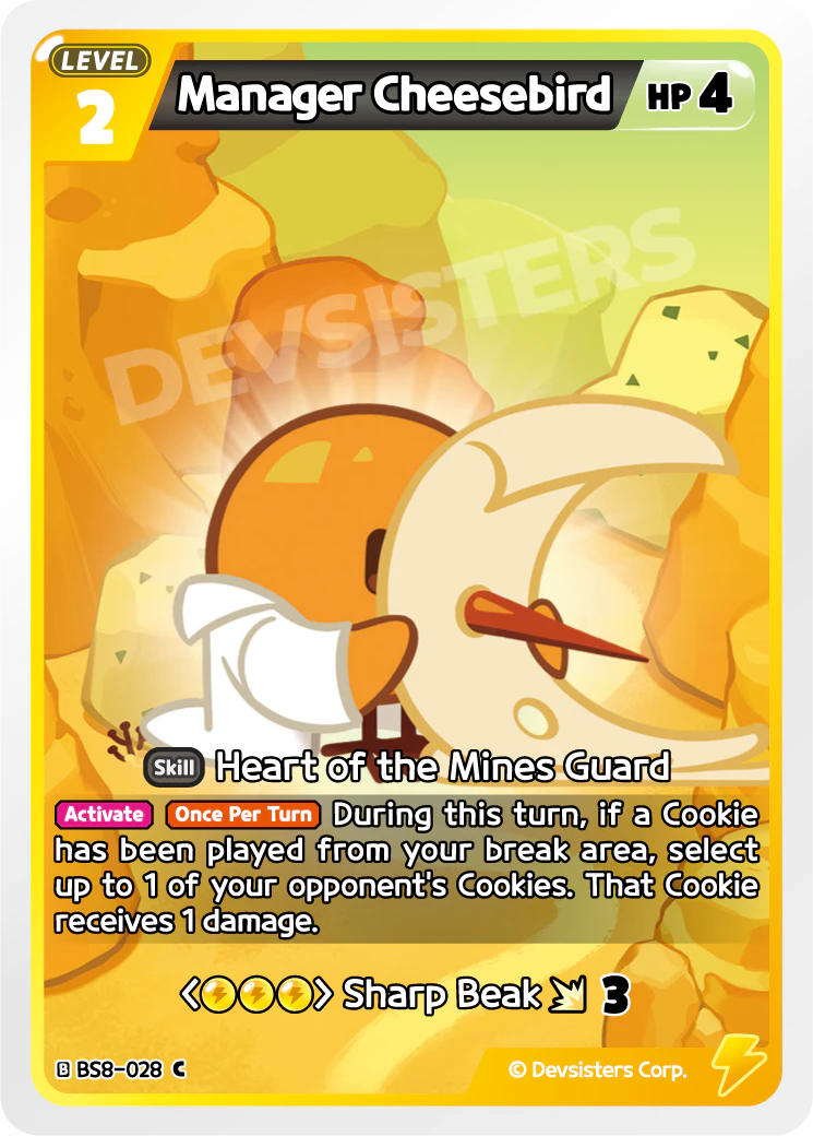 Image for Manager Cheesebird (BS8-028) [Land of Fire & Ruin, Realm of Apathy] - CookieRun: Braverse TCG