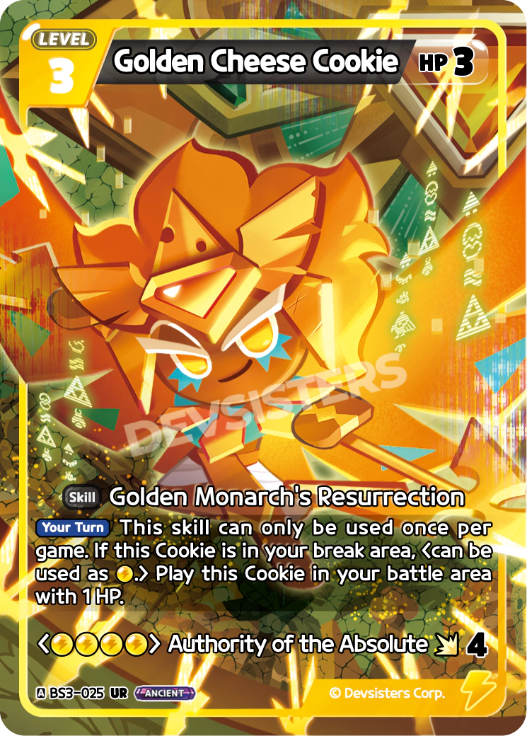 Image for Golden Cheese Cookie (BS3-025) [Age of Heroes and Kingdoms] - CookieRun: Braverse TCG