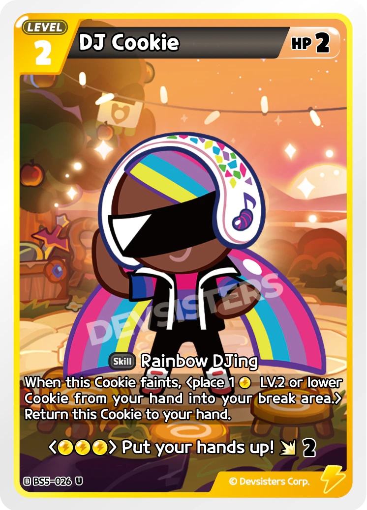 Image for DJ Cookie (BS5-026) [Operation Timeguard] - CookieRun: Braverse TCG