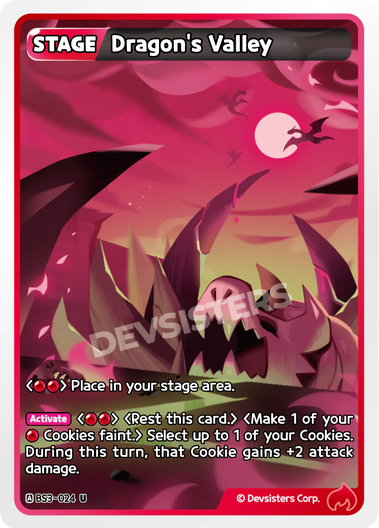 Image for Dragon's Valley (BS3-024) [Age of Heroes and Kingdoms] - CookieRun: Braverse TCG