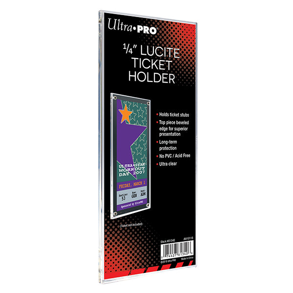 Ultra PRO: Ticket Holder - Lucite (2-1/2" X 7")