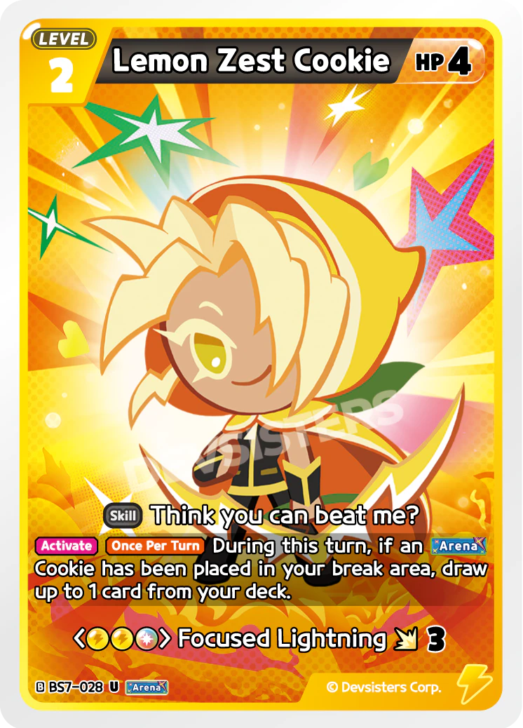 Image for Lemon Zest Cookie (BS7-028) [Arena of Glory] - CookieRun: Braverse TCG