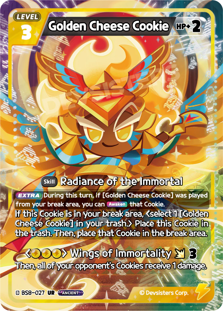 Image for Golden Cheese Cookie (BS8-027) [Land of Fire & Ruin, Realm of Apathy] - CookieRun: Braverse TCG