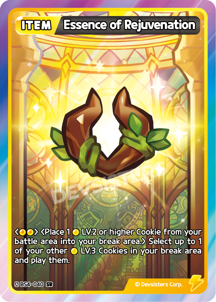 Image for Essence of Rejuvenation (BS4-040) [Age of Heroes and Kingdoms] - CookieRun: Braverse TCG