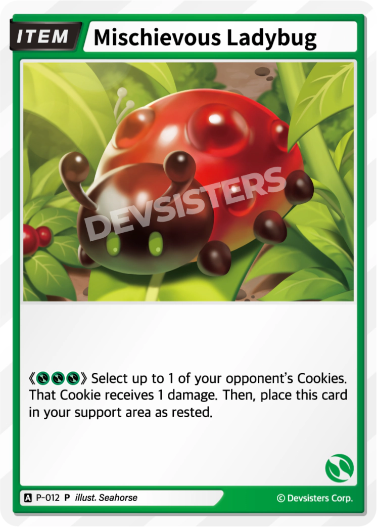 Image for Mischievous Ladybug (P-012) [Promotion Card] - CookieRun: Braverse TCG