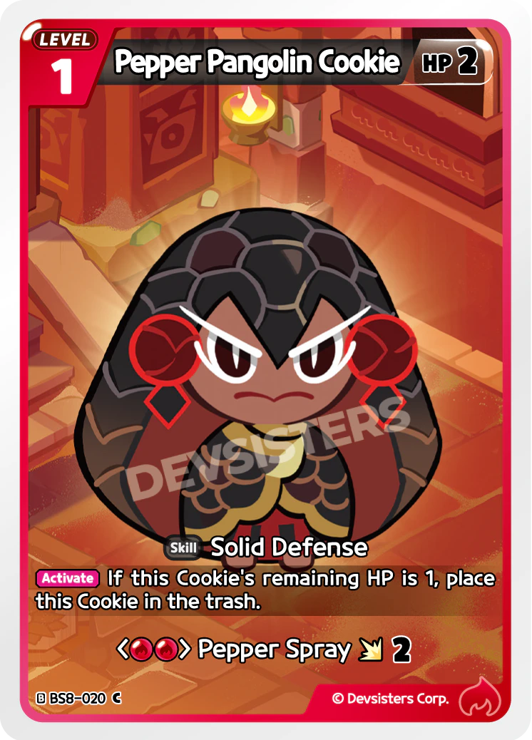 Image for Pepper Pangolin Cookie (BS8-020) [Land of Fire & Ruin, Realm of Apathy] - CookieRun: Braverse TCG